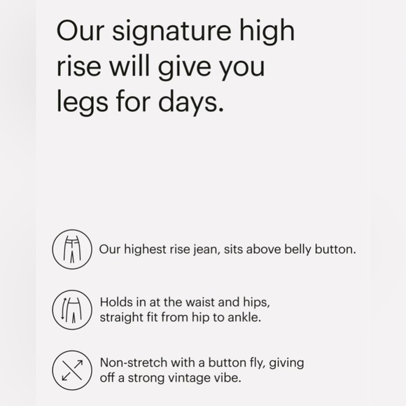 Everlane Rigid Way-High Jeans, Size 34, Worn-In Blue - Picture 2 of 4